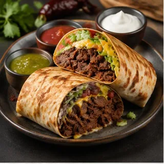 Birria — AI-generated representative photos — not photographs of Eduar2’s actual dishes.