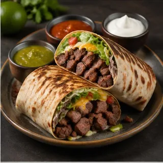 Steak — AI-generated representative photos — not photographs of Eduar2’s actual dishes.