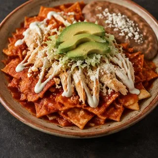 Chilaquiles — AI-generated representative photos — not photographs of Eduar2’s actual dishes.