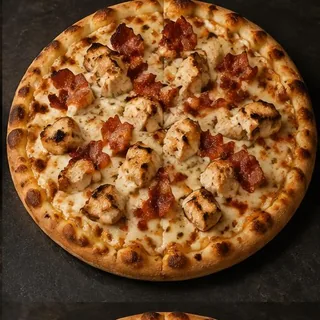 Chicken Bacon — AI-generated representative photos — not photographs of Eduar2’s actual dishes.