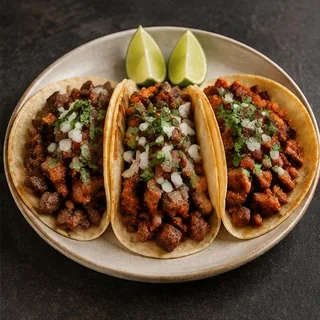 Campechanos (Steak & Chorizo) — AI-generated representative photos — not photographs of Eduar2’s actual dishes.